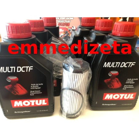 Kit Olio Cambio DSG S-Tronic 7 marce DQ500,02G Motul DCTF 6 Lt + Filtro + oring