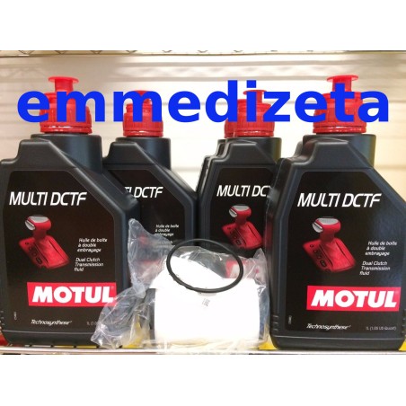 Kit Olio Cambio DSG S-Tronic 6 marce DQ250 Motul DCTF 6 Lt + Filtro e oring